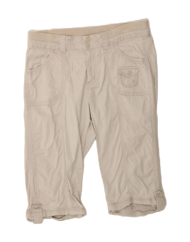 LEE Womens Bermuda Casual Shorts US 12 Large W34 Beige Cotton Vintage Lee and Second-Hand Lee from Messina Hembry 