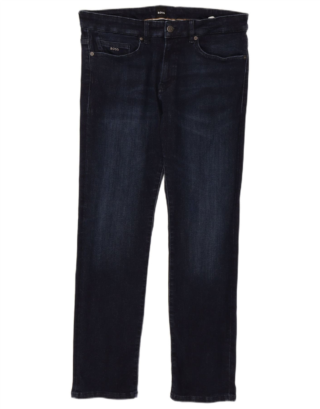 HUGO BOSS Mens Jeans Slim W32 L30 Azul Marinho Algodão
