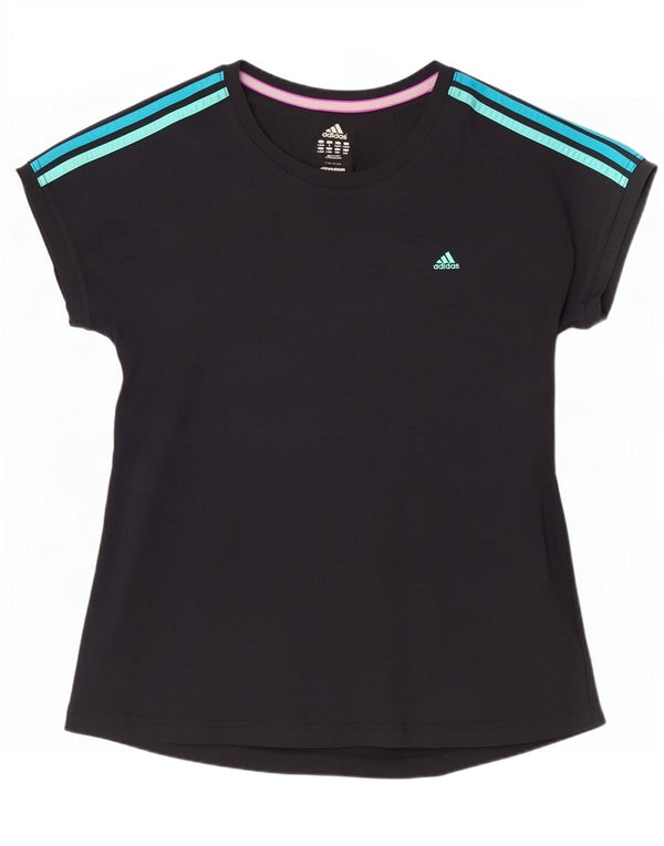 Camiseta Adidas Climalite Feminina Top UK 16/18 Grande Preto