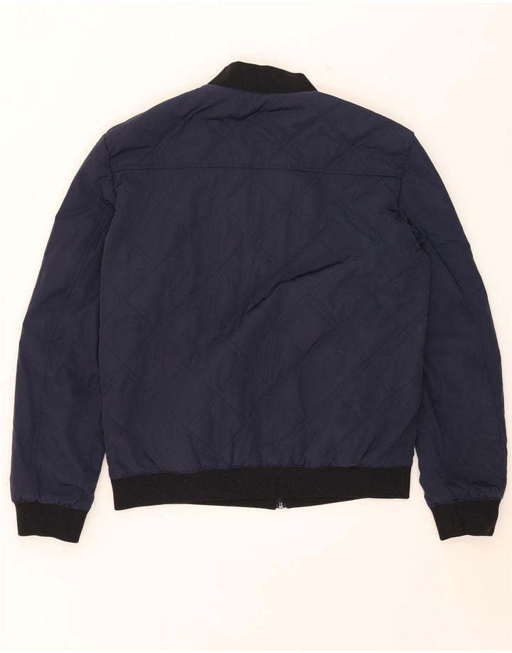 Jaqueta reversível masculina Hugo Boss UK 36 pequena poliamida preta