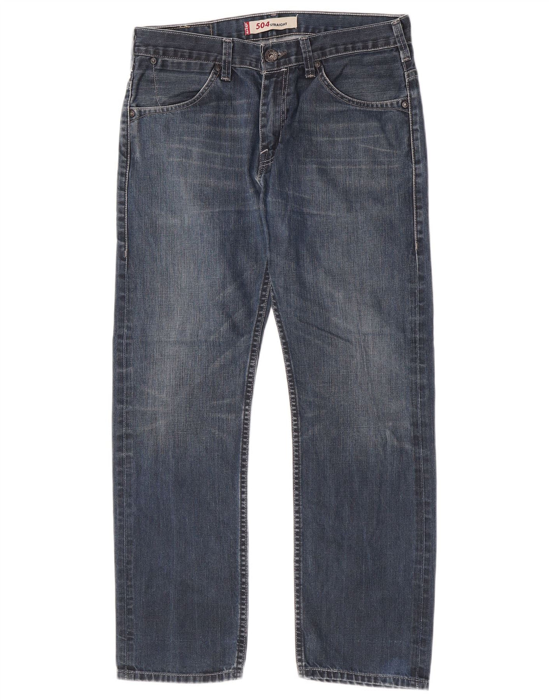 Levi's Masculino 504 Straight Jeans W32 L27 Azul Algodão