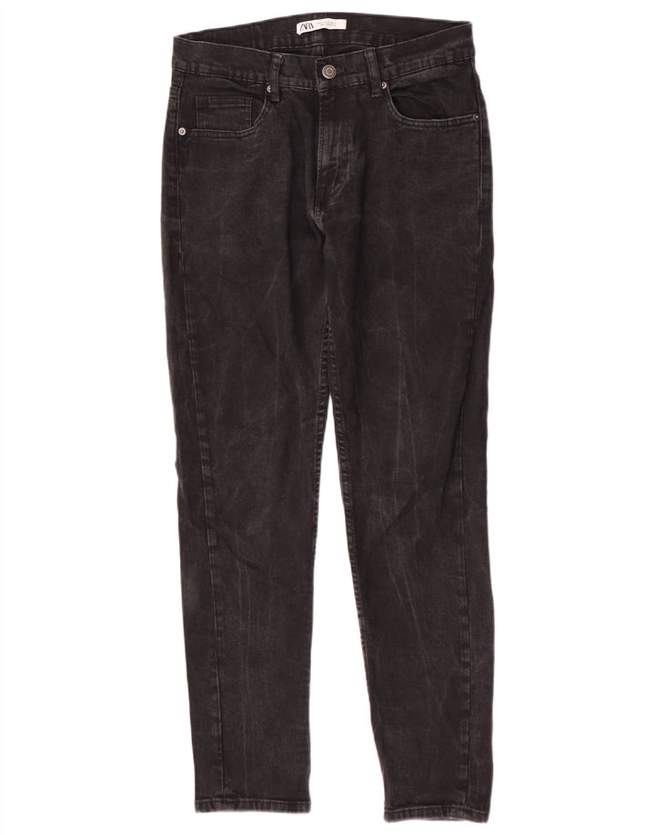 Zara Mens Slim Jeans EU 42 Grande W32 L30 Cinza Algodão