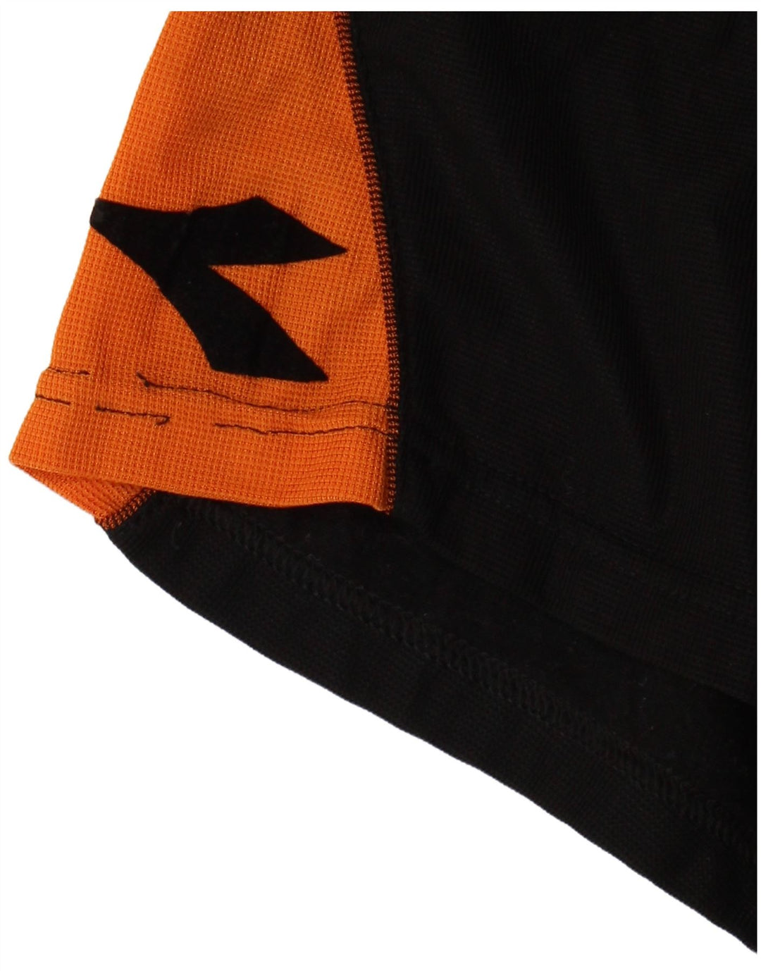 DIADORA Mens Graphic Sport Shorts Large  Black Colourblock Polyester