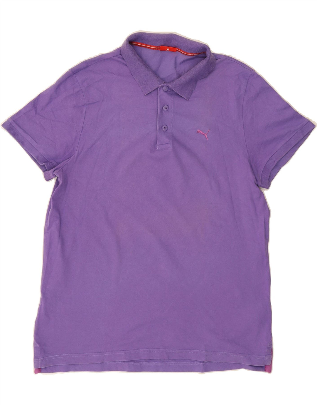 PUMA Mens Polo Shirt XL Purple Cotton Vintage Puma and Second-Hand Puma from Messina Hembry 
