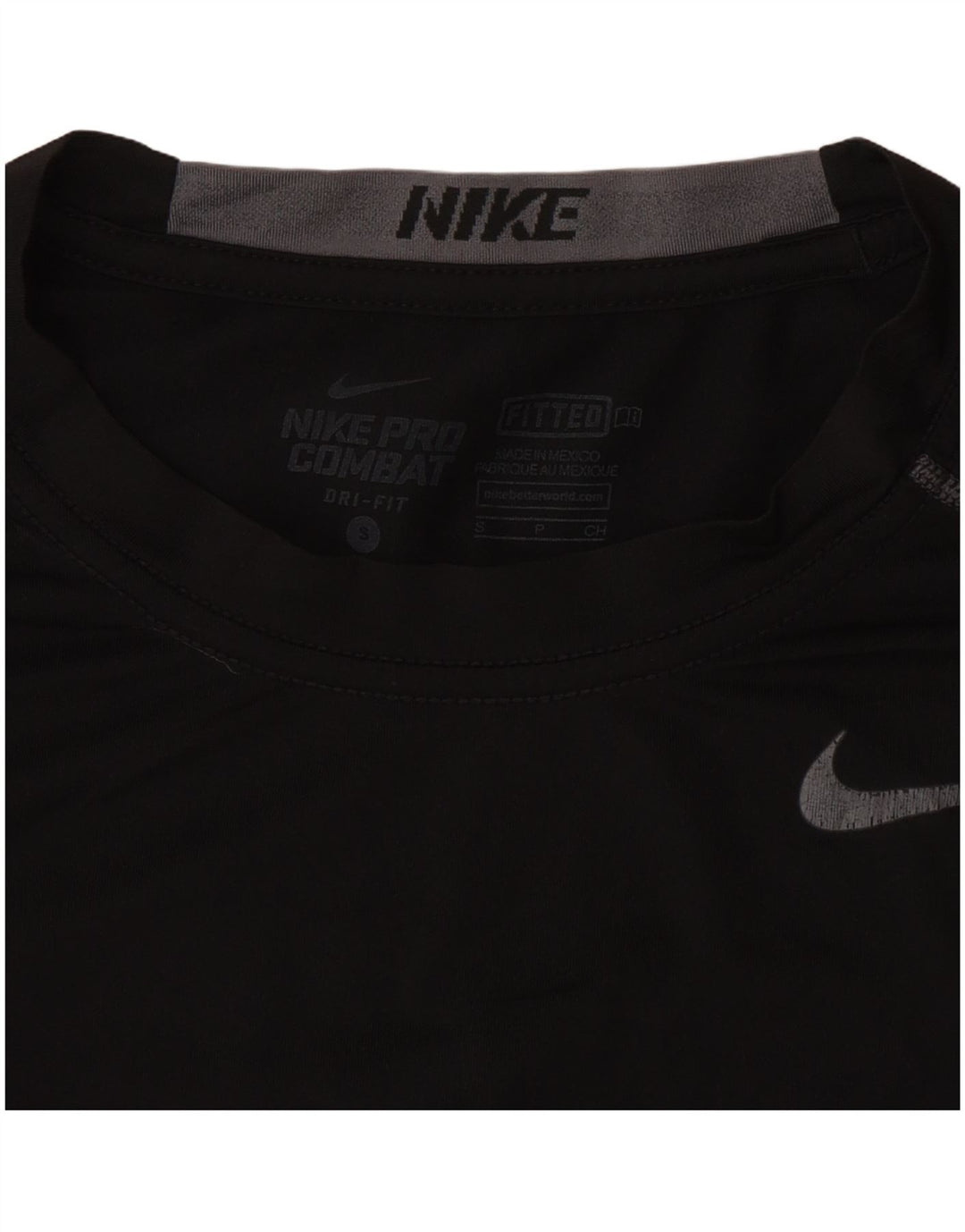 Camiseta Nike Masculina Pro Combat Top Pequena Preta