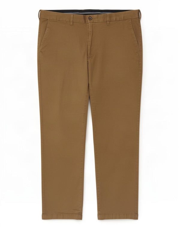 Calça Chino Masculina Marks & Spencer Regular Fit W42 L29 Algodão Bege