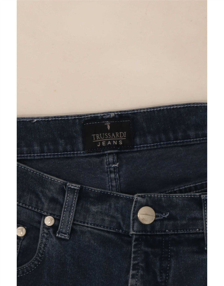 Trussardi Mens Jeans Slim W28 L28 Azul Marinho