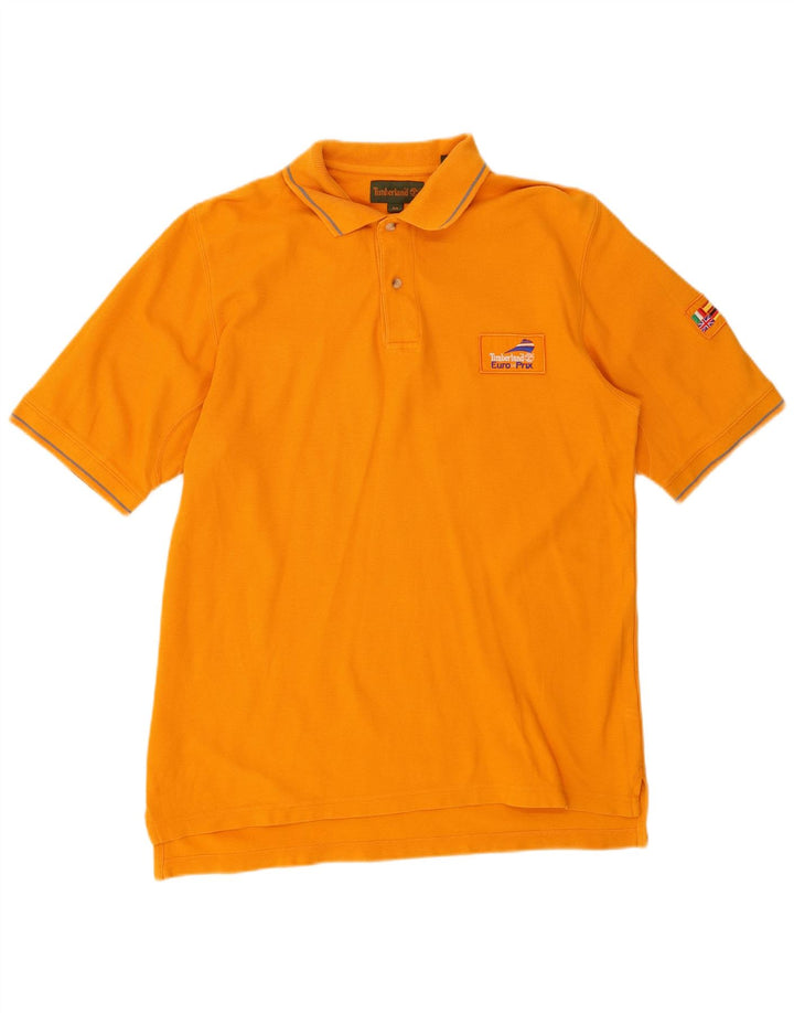 Camisa polo masculina TIMBERLAND médio algodão laranja