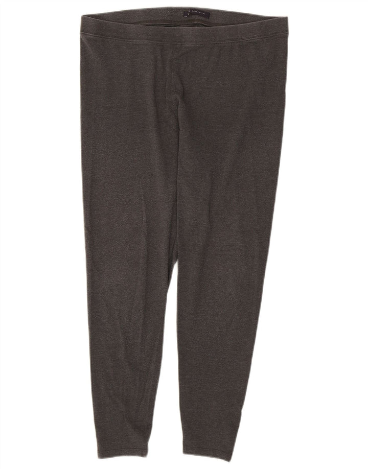 Leggings femininas Marks & Spencer Reino Unido 16 grande algodão cinza