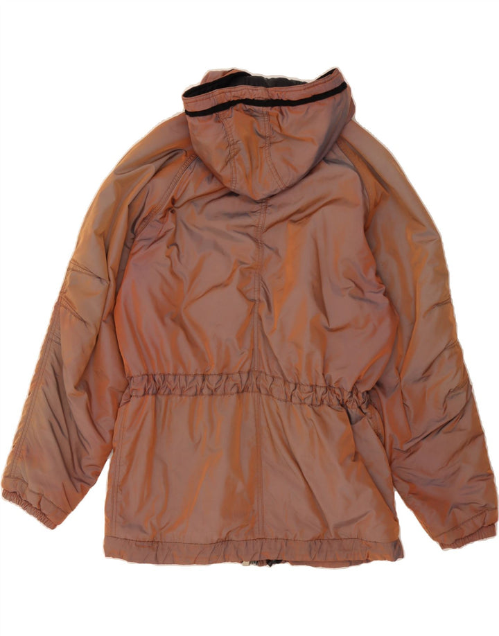 BELFE Womens Vintage Hooded Padded Jacket EU 44 XL Brown Nylon Vintage Belfe and Second-Hand Belfe from Messina Hembry 