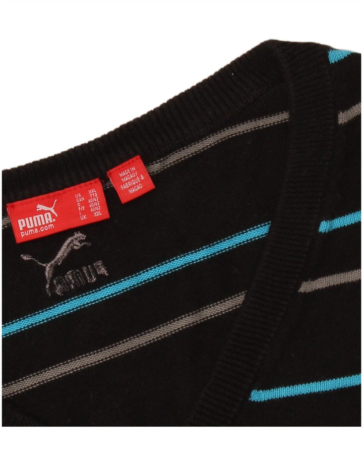 PUMA Mens Colete Regata 2XL Preto Listrado
