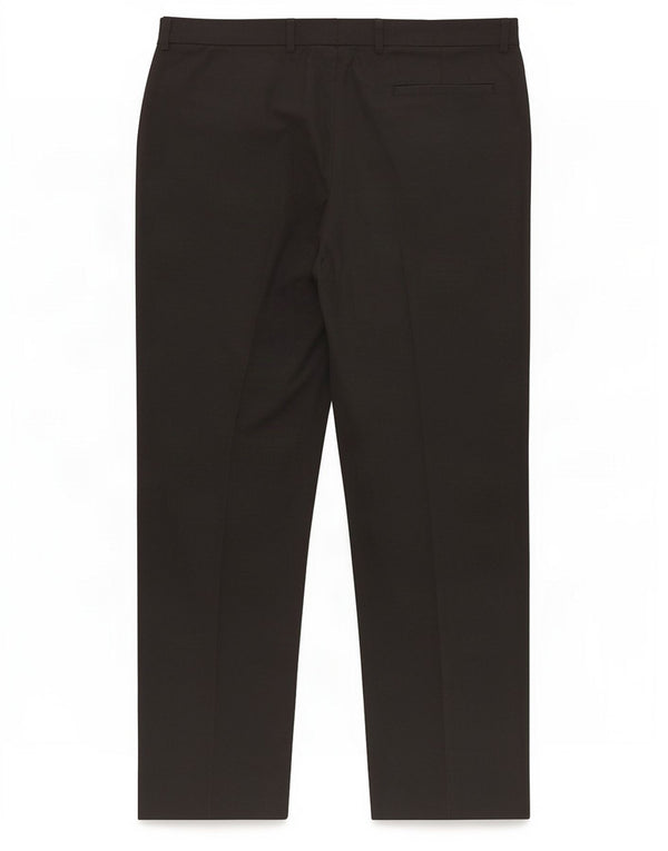 Calça masculina de terno reto sob medida Marks & Spencer W38 L31 poliéster cinza
