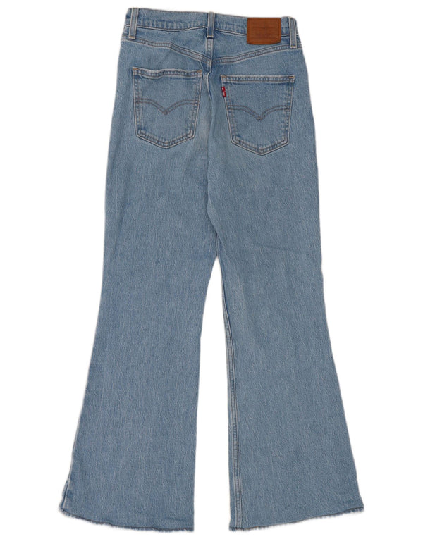 Calça jeans feminina Levi's com cintura alta e cintura alta W26 L27 algodão azul
