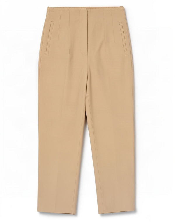 Zara Calça feminina casual cônica média W28 L27 bege
