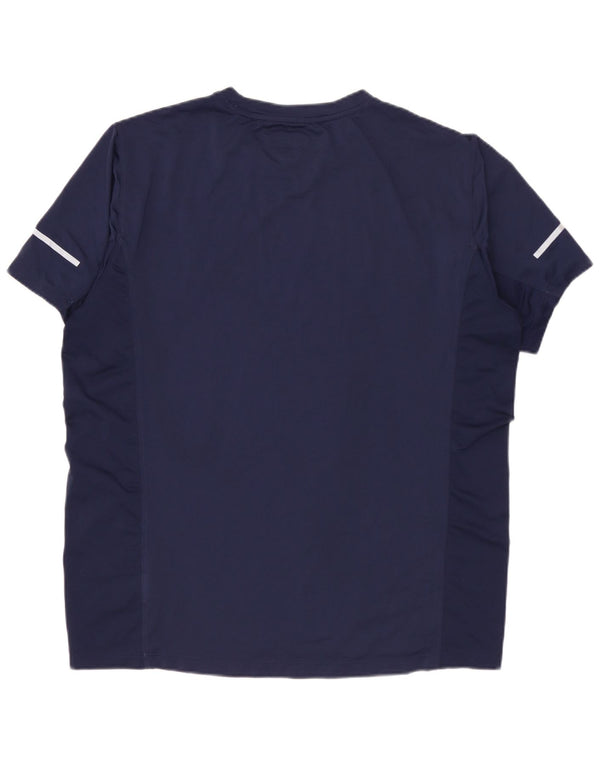 Camiseta masculina NEW BALANCE poliéster azul marinho médio