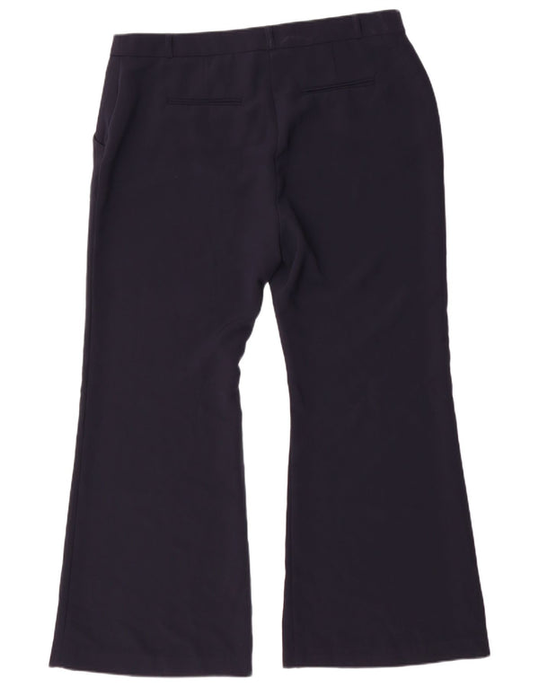 Calça Chino Feminina Marks & Spencer Bootcut Reino Unido 18 XL W36 L30 Azul Marinho