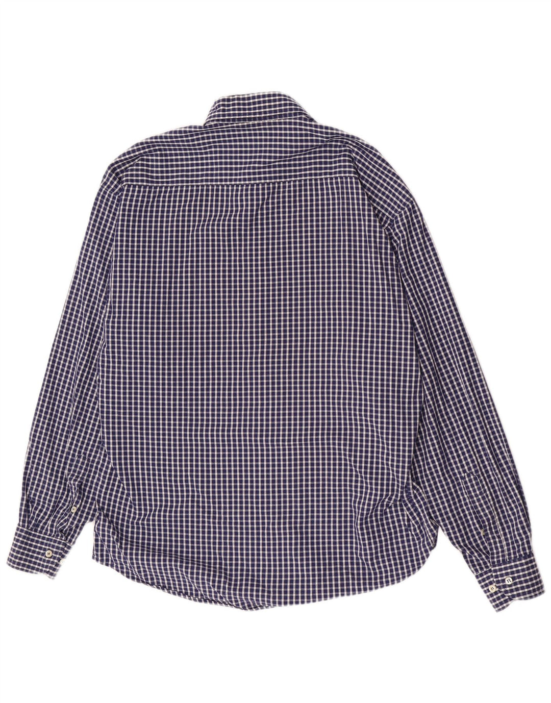 Camisa Fila Masculina Regular Fit Médio Algodão Gingham Azul Marinho
