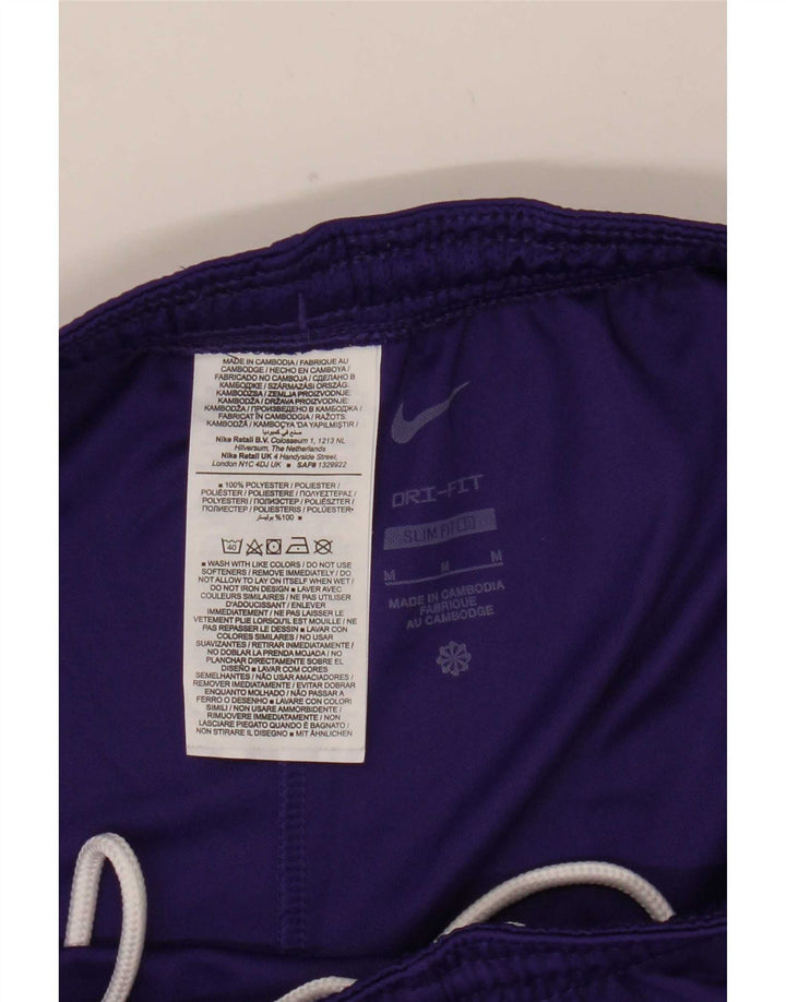 Nike Mens Dri Fit Slim Sport Shorts Médio Roxo Poliéster