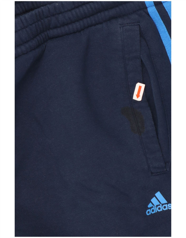 Calça de treino masculina ADIDAS Joggers UK 42/44 grande algodão azul marinho
