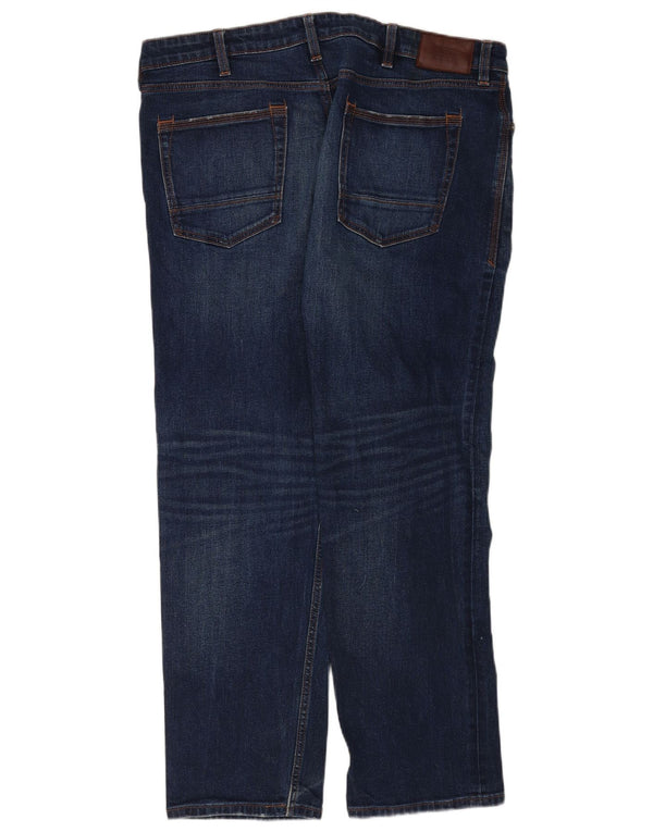 Calças Jeans Reta Masculinas Marks & Spencer W38 L31 Azul Algodão