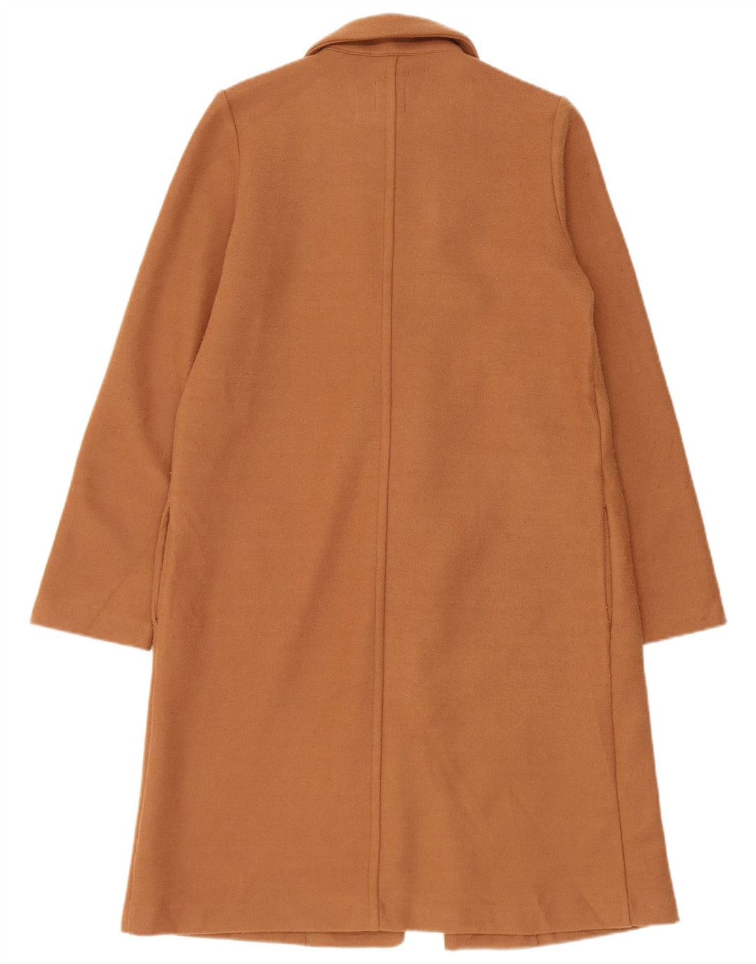 Sobretudo feminino Zara UK 10 pequeno poliéster marrom