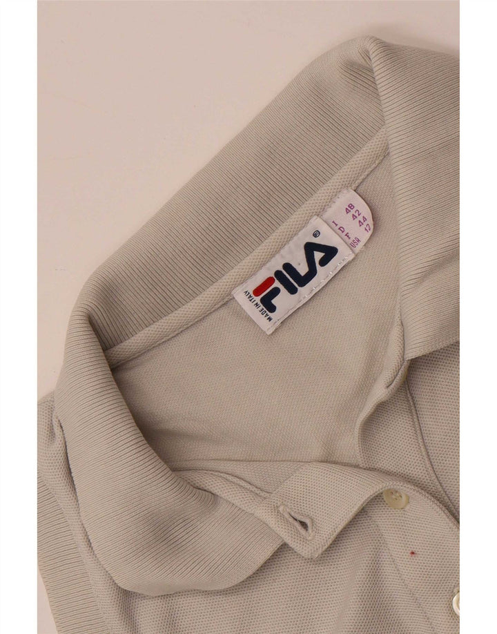 Fila Camisa Polo Feminina Sem Mangas EUA 12 Grande Cinza