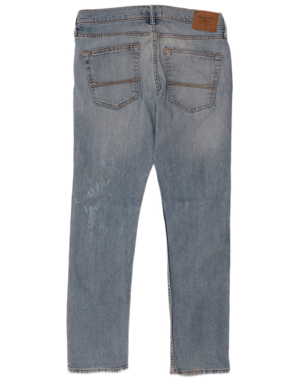 Abercrombie & Fitch Jeans Skinny Masculino W32 L30 Azul Algodão