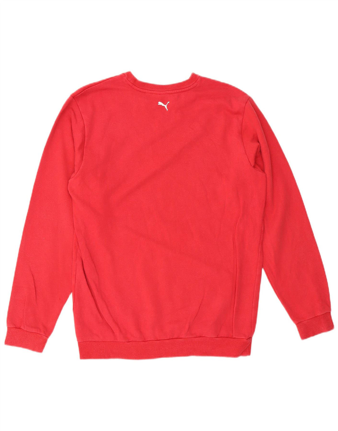 PUMA Meninos Graphic Sweatshirt Jumper 15-16 Anos Algodão Vermelho