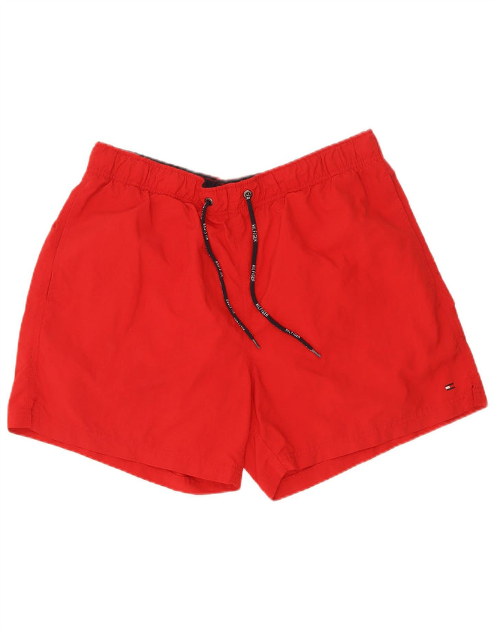 Shorts de natação masculino Tommy Hilfiger grande vermelho