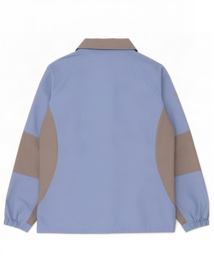 Columbia Womens Interchange Rain Jacket UK 14 grande bloco colorido azul
