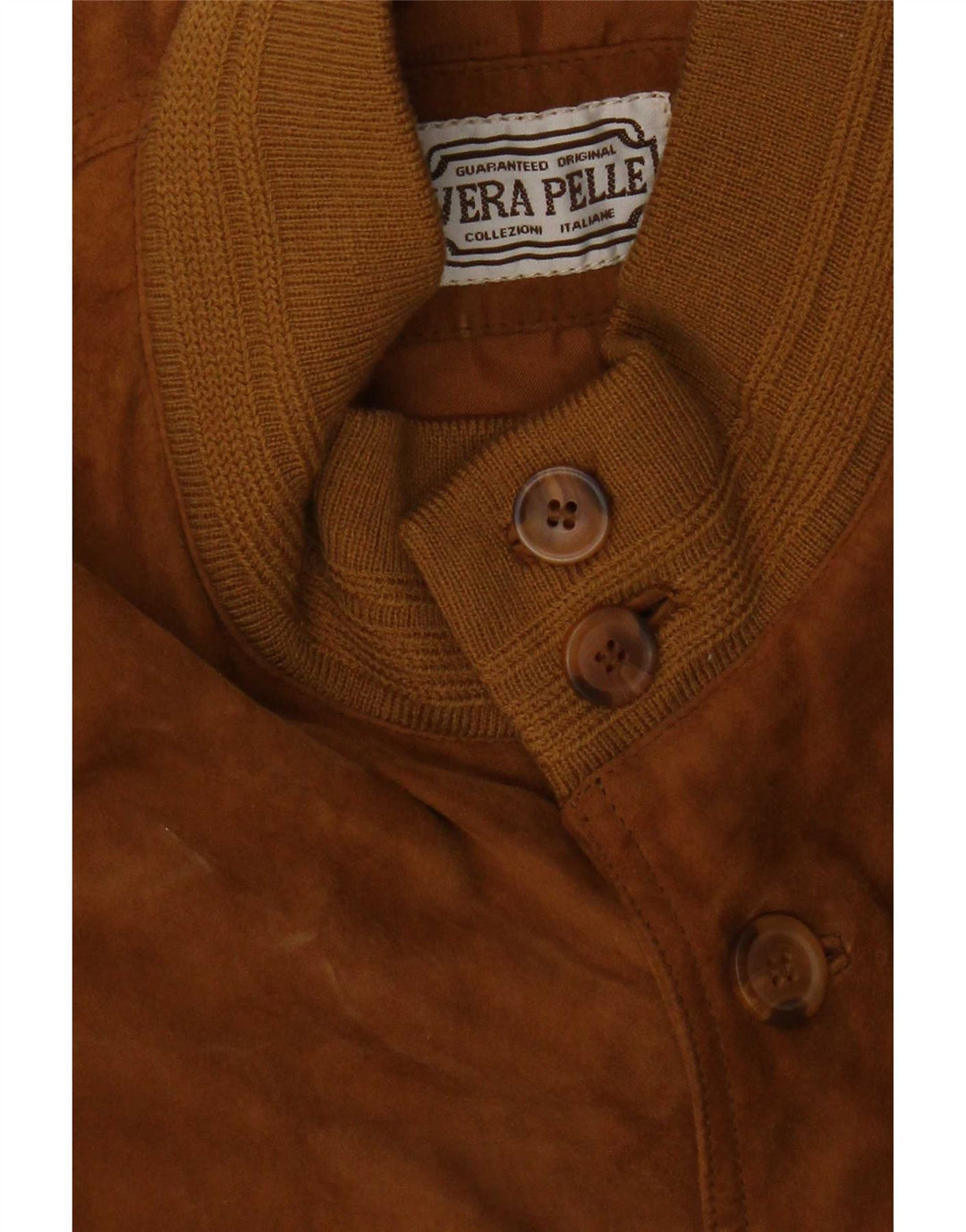 Jaqueta bomber masculina vintage de camurça Reino Unido 40 grande couro marrom