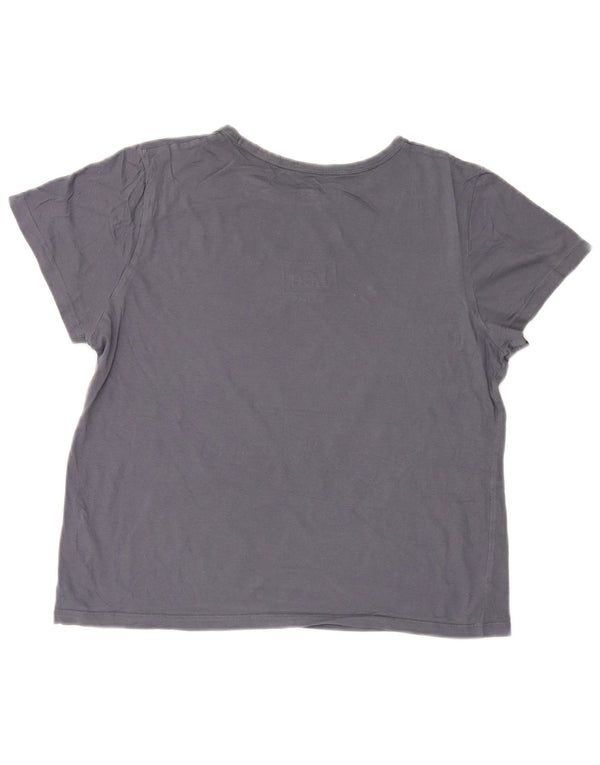 Camiseta feminina Lee com estampa slim fit UK 18 XL algodão cinza