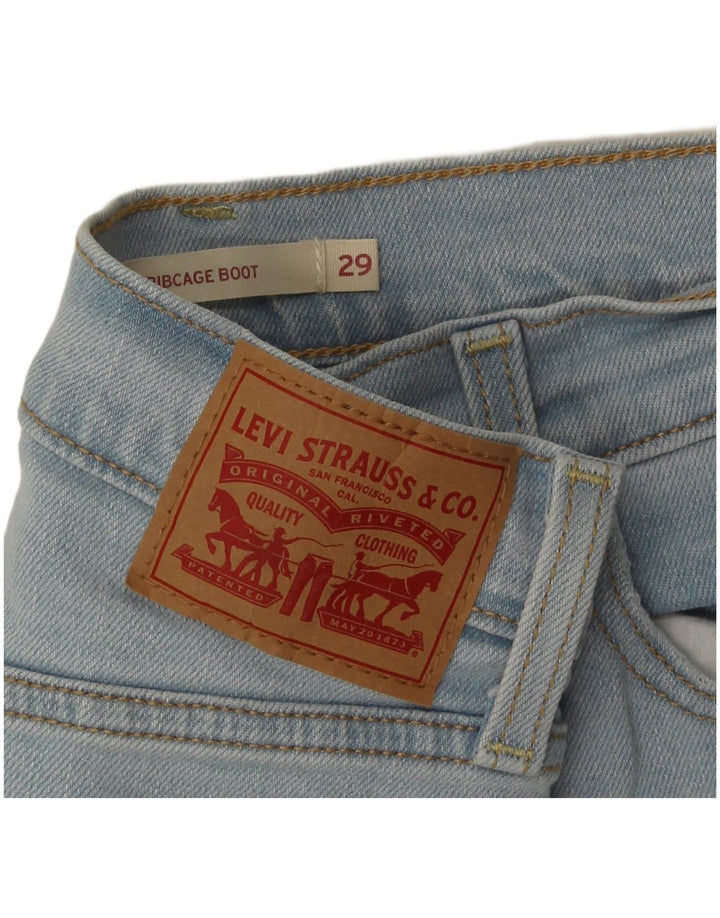 Jeans feminino Levi's Ribcage Bootcut W29 L32 azul algodão