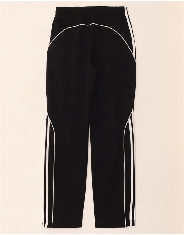 Calças de treino masculinas Adidas UK 36/38 poliéster preto pequeno