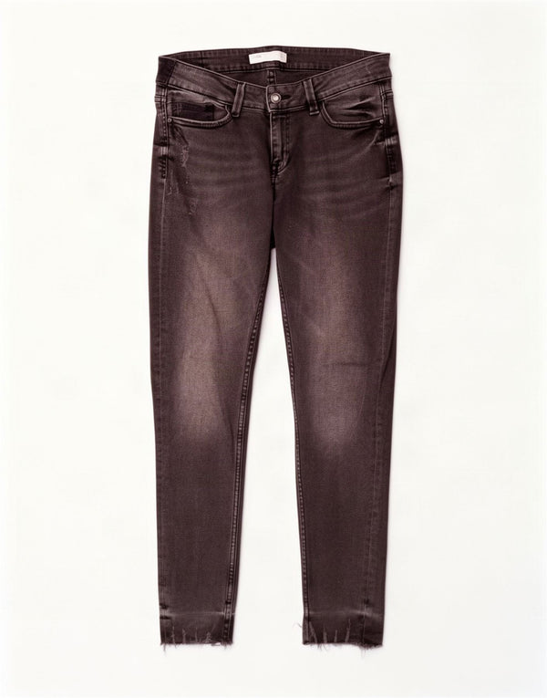 Calça jeans skinny feminina Zara EU 36 XS W26 L26 cinza