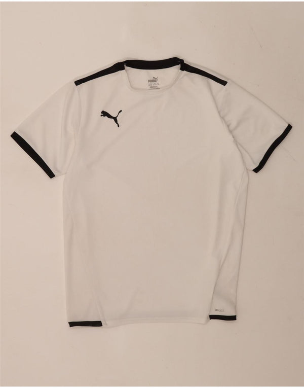 Camiseta Puma Menino Top 15-16 Anos Branco Colorblock Poliéster