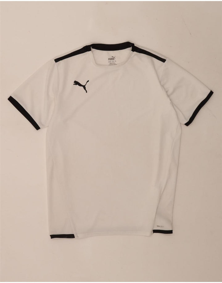 Camiseta Puma Menino Top 15-16 Anos Branco Colorblock Poliéster