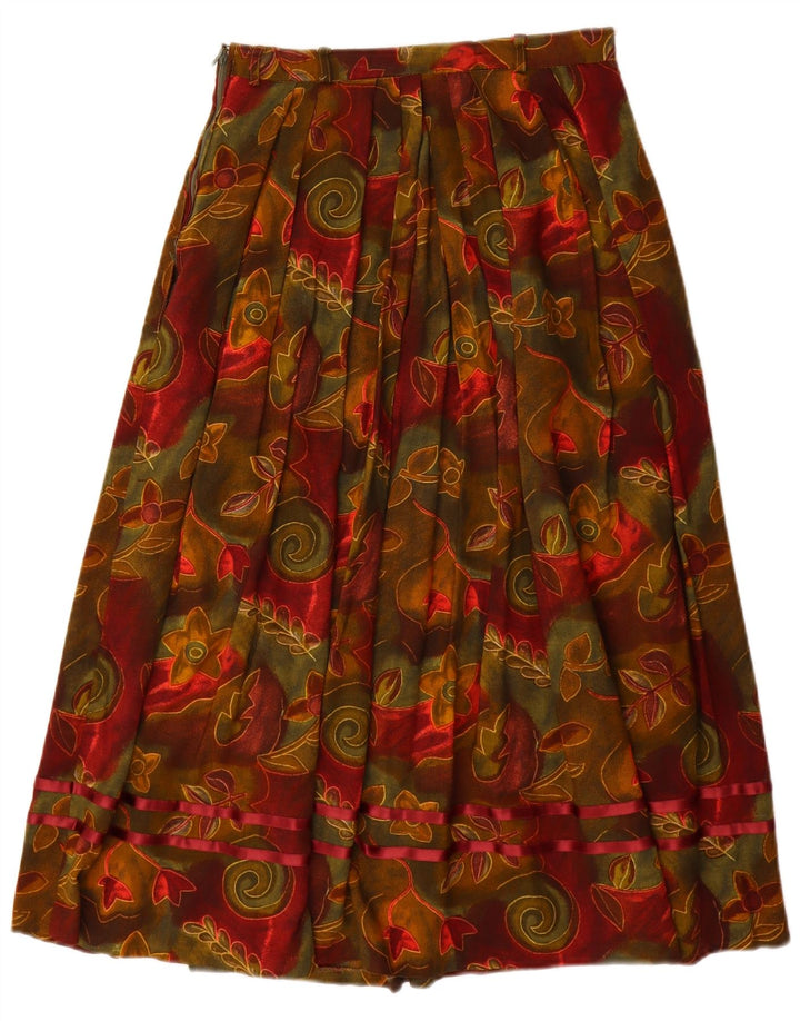 Saia feminina ORIGINAL ALPEN TRACHTEN em linha A EU 38 Médio W26 Borgonha