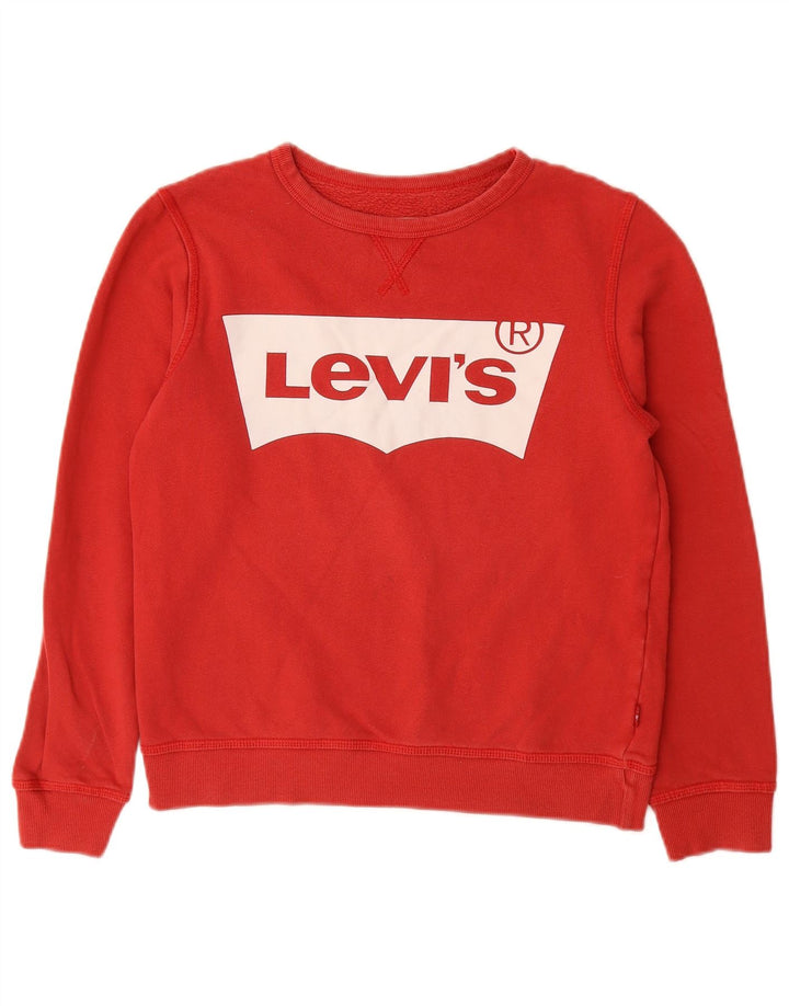 Moletom gráfico LEVI'S Boys 13-14 anos algodão vermelho