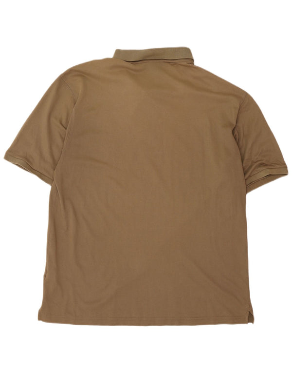 CHAMPION Mens Polo Shirt 2XL Brown Cotton