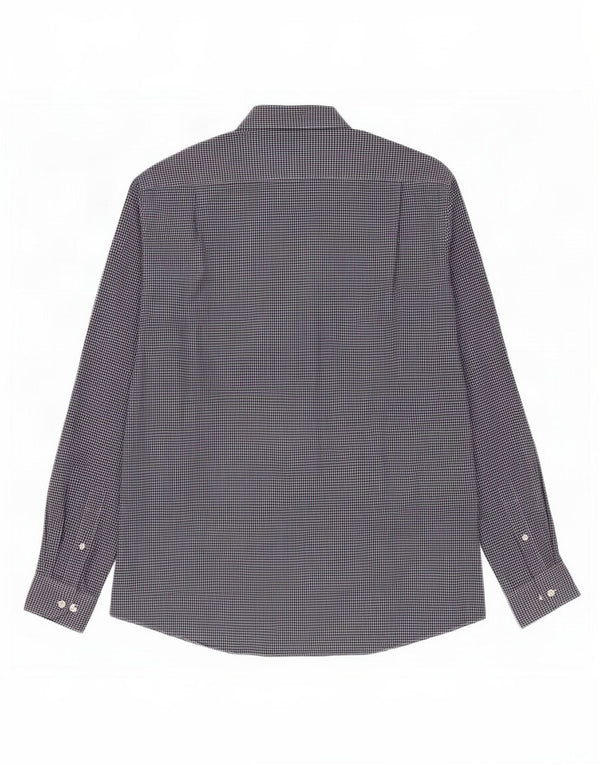 Camisa masculina Tommy Hilfiger Slim Fit tamanho 16 1/2 grande azul marinho guingão