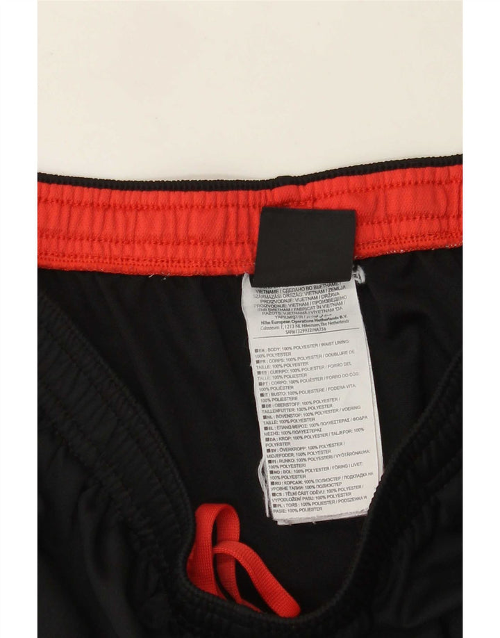 Calça de treino masculina Nike Dri Fit grande poliéster colorblock preto