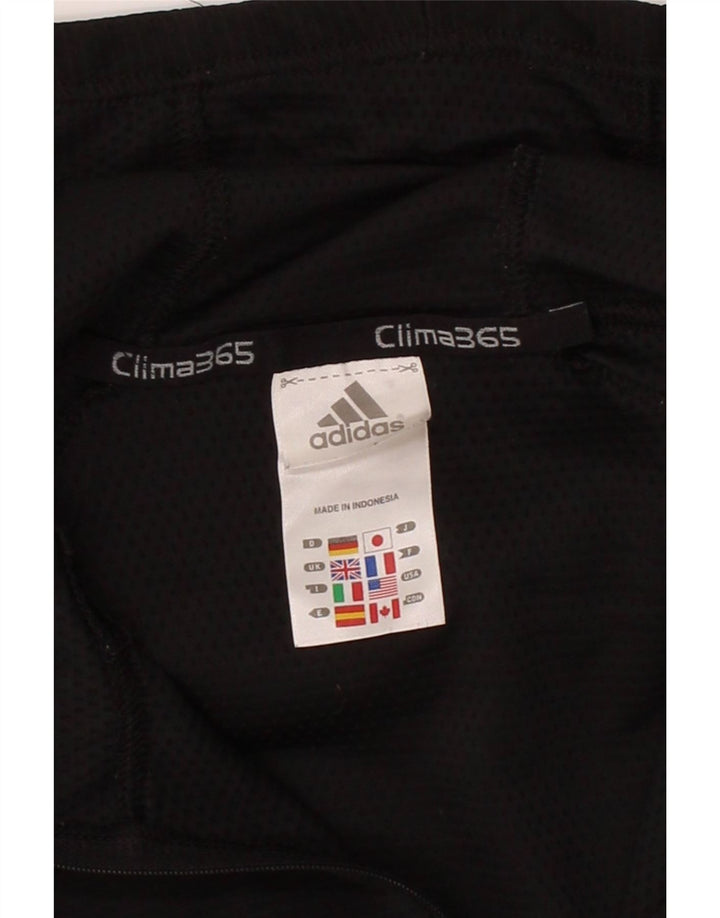 ADIDAS Womens Clima 365 Zip Neck Pullover Tracksuit Top UK 10 Small  Black Vintage Adidas and Second-Hand Adidas from Messina Hembry 