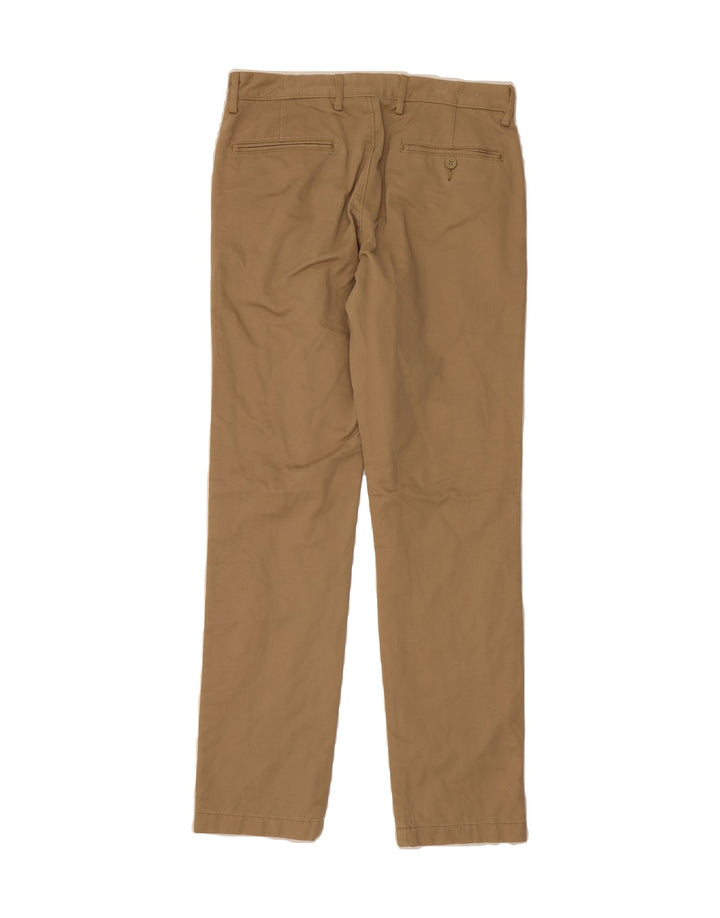 J. CREW Mens Slim Chino Trousers  W30 L32 Brown Cotton Vintage J. Crew and Second-Hand J. Crew from Messina Hembry 