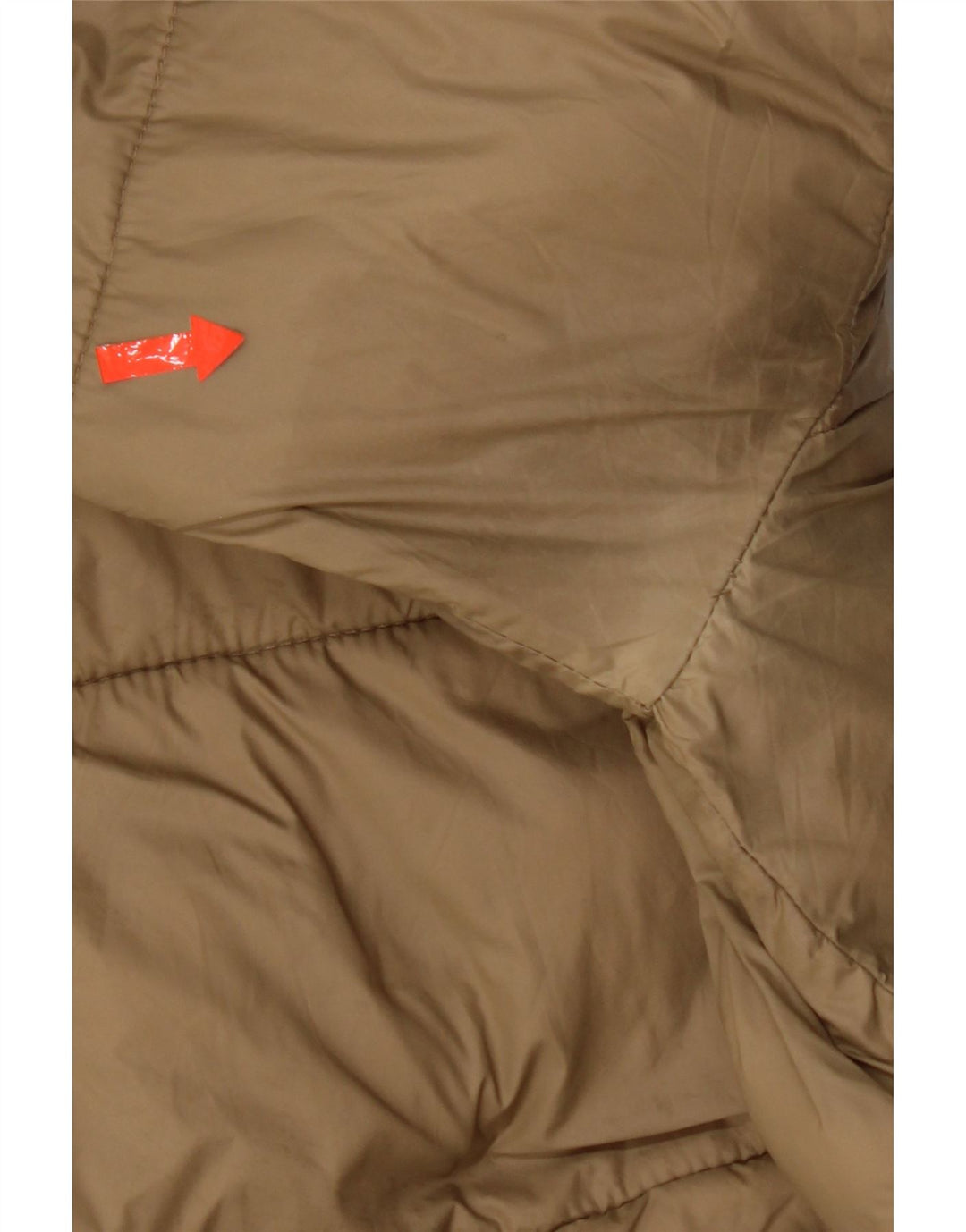Jaqueta acolchoada com capuz masculina Zara UK 36 pequena bege