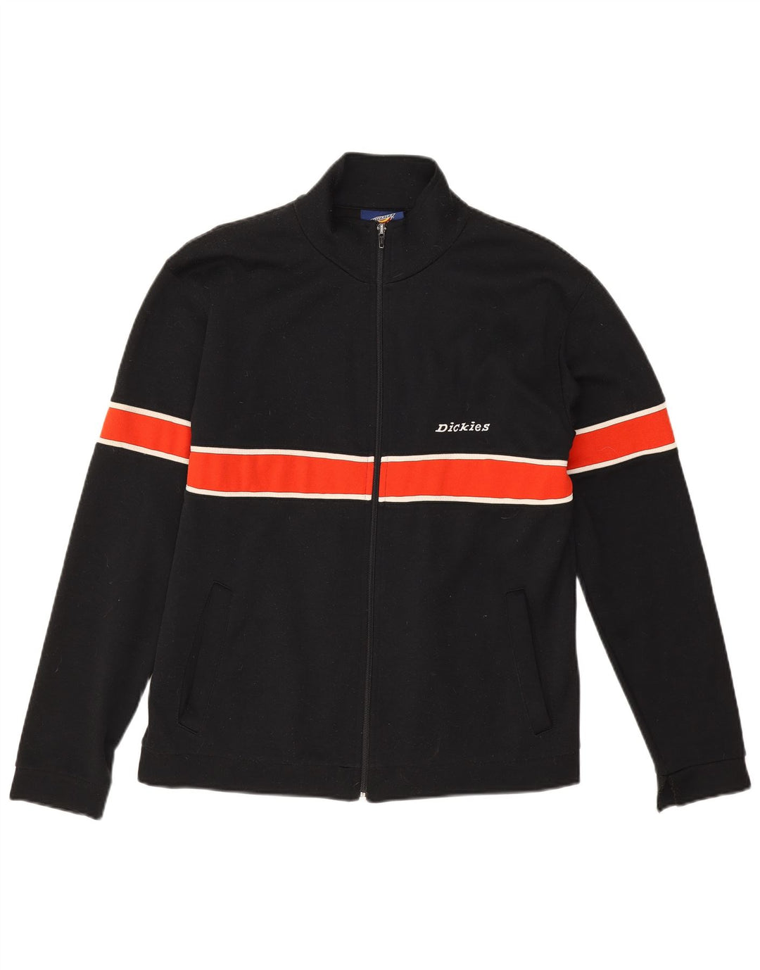 Jaqueta masculina de agasalho Dickies de algodão colorblock preto médio