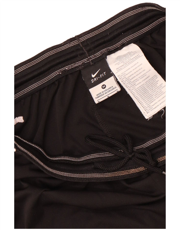 Shorts esportivos masculinos Nike Dri Fit médio preto colorblock poliéster