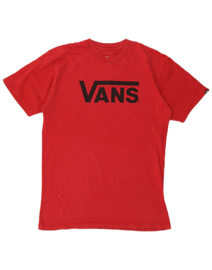Camiseta Vans Masculina Classic Fit Graphic Top Médio Algodão Vermelho