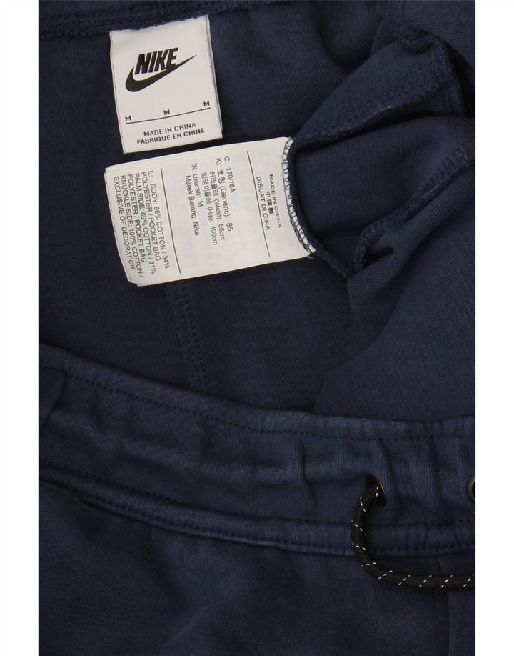 Calça de treino masculina Nike joggers médio azul marinho algodão
