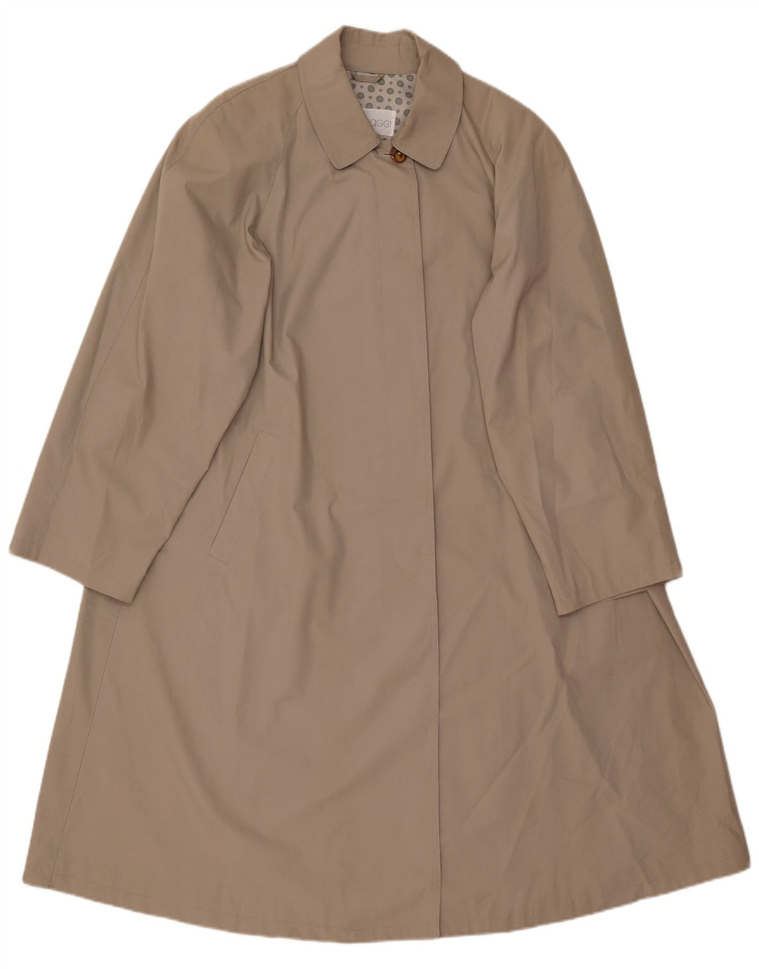 Capa de chuva oversized feminina vintage EU 44 XL algodão bege